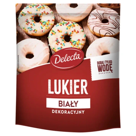 Lukier gotowy BIAŁY - KLASYCZNY 80g Delecta