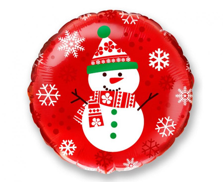 #BFK Balon foliowy 18" FX - Bałwanek (okrągły), niepakowany