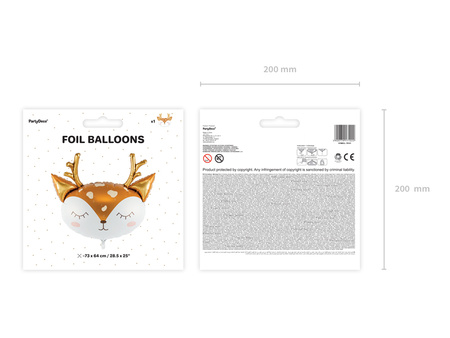 Balon foliowy Cyfra ''3'', 86cm, czerwony