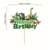 Papierowy topper na tort HAPPY BIRTHDAY DINOZAURY