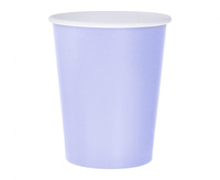 #ZKU_GD Kubeczki pap. jednokolorowe lawendowe, 250ml/14 szt.