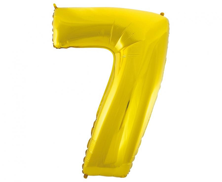 #BFC50 Balon foliowy B&C Cyfra 7, złota, 92 cm AA