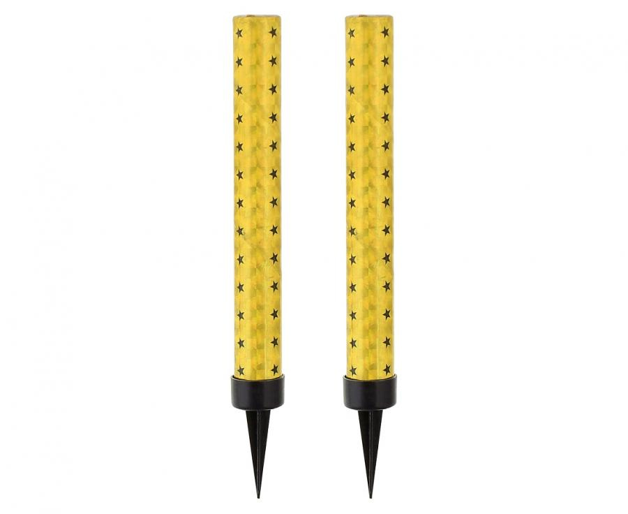 Zestaw fontann na tort 2 szt. 10 mm 12 cm – dekoracja z iskrami złoto-srebrnymi