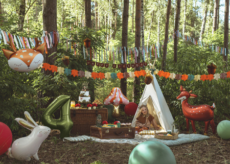 Stojący balon foliowy cyfra ''0'', 84 cm, jasny krem