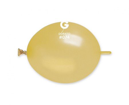 #BL Balon GLM6 metal Do girland - złote Dorato / 100 szt.