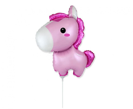#BFK Balon foliowy 14" FX - Konik (różowy), niepakowany
