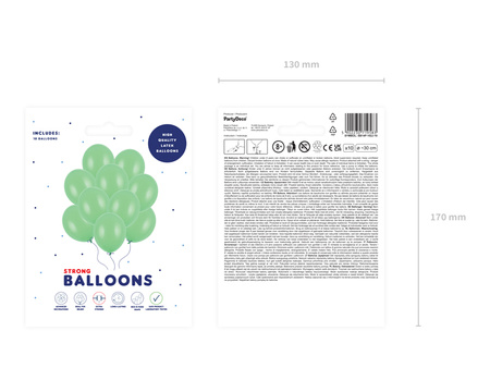 Balony Strong 30cm, Pastel Aquamarine (1 op. / 10 szt.)