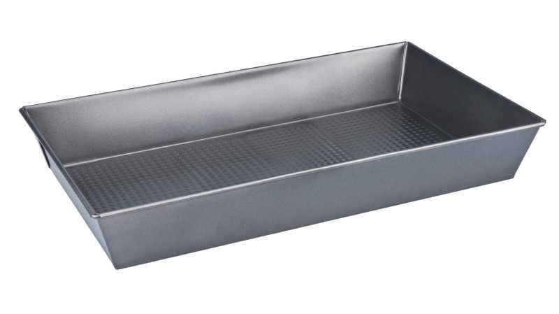 Brytfanna blacha na ciasto Galicja – widok z boku i wysokość brzegów