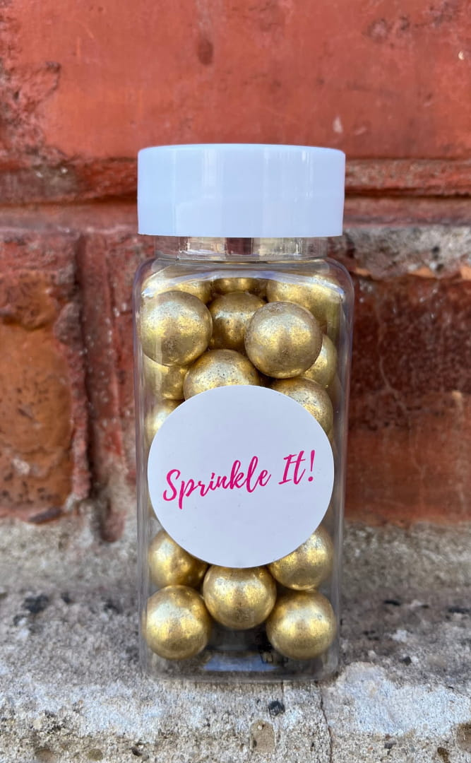 Opakowanie posypki cukrowej Gold Bubbles 100 g Sprinkle It – widok produktu