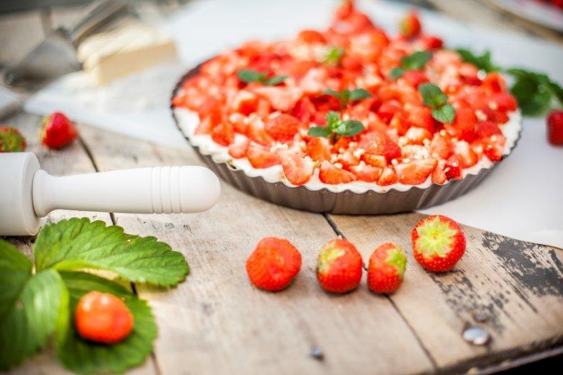 Forma nieprzywierająca do tarty Galicja 27 cm - widok z góry i struktura powierzchni