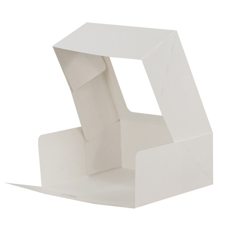 Pudełko na ciasto z oknem 35x26x6 cm KRAFT