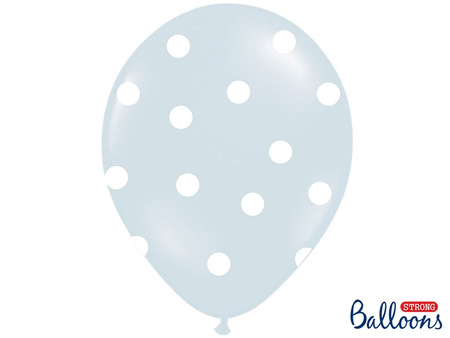 Balony 30cm, Kropki, Pastel Black (1 op. / 50 szt.)