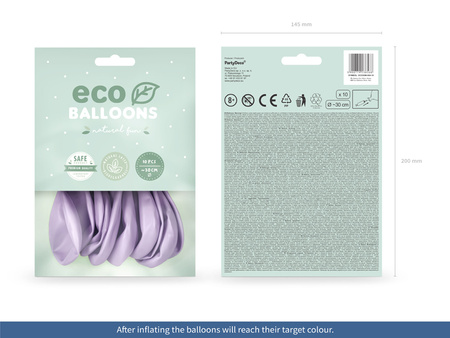 Balony Eco 26cm pastelowe, pomarańczowy (1 op. / 10 szt.)