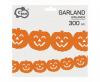 Girlanda pomarańczowa Dynia 3 m — papierowa dekoracja Halloween