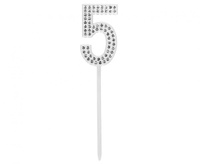 #DETO Piker diamentowy na tort 5, 2,5 x 10, 5 cm