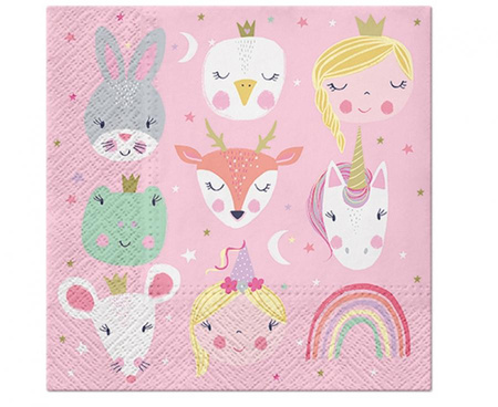 #ZSE Serwetki papierowe PAW Magical Friends, 33x33 cm, 20 szt.