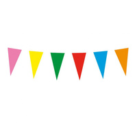 #DEGI Girlanda Papierowe Flagi wielokolorowe 10 m