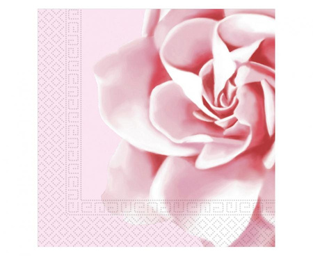 #ZSE Serwetki papierowe Pink Rose Decorata Party, rozm. 33 x 33 cm, 20 szt. (papier FSC)