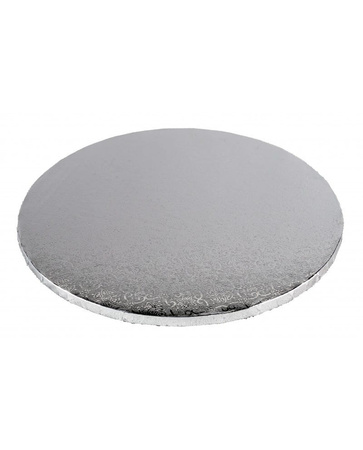 Podkład pod tort SREBRNY śr. 28 cm h 10 mm Julita