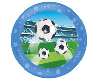 #ZTA Talerz wielokrotnego użytku "Party" 21cm Soccer Fans Decorata Party,1 szt. KK