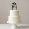 Topper na tort Mr&Mrs 20x12 cm + personalizacja koloru
