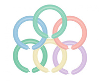 #BL Balony D4 - Rurki włoskie mix Macaron / 100 szt.
