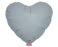 #BFK Balon Ibrex Hel, serce 14", Blue Gray, 5 szt.