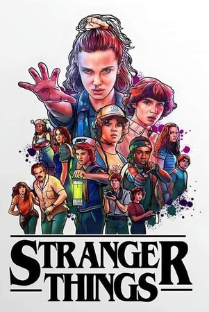 Opłatek na tort STRANGER THINGS WZ.II