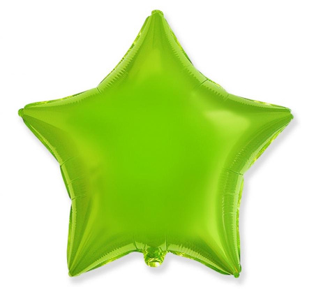 #BFK Balon foliowy 18" FX - Gwiazda (j. zielony), niepakowany KK
