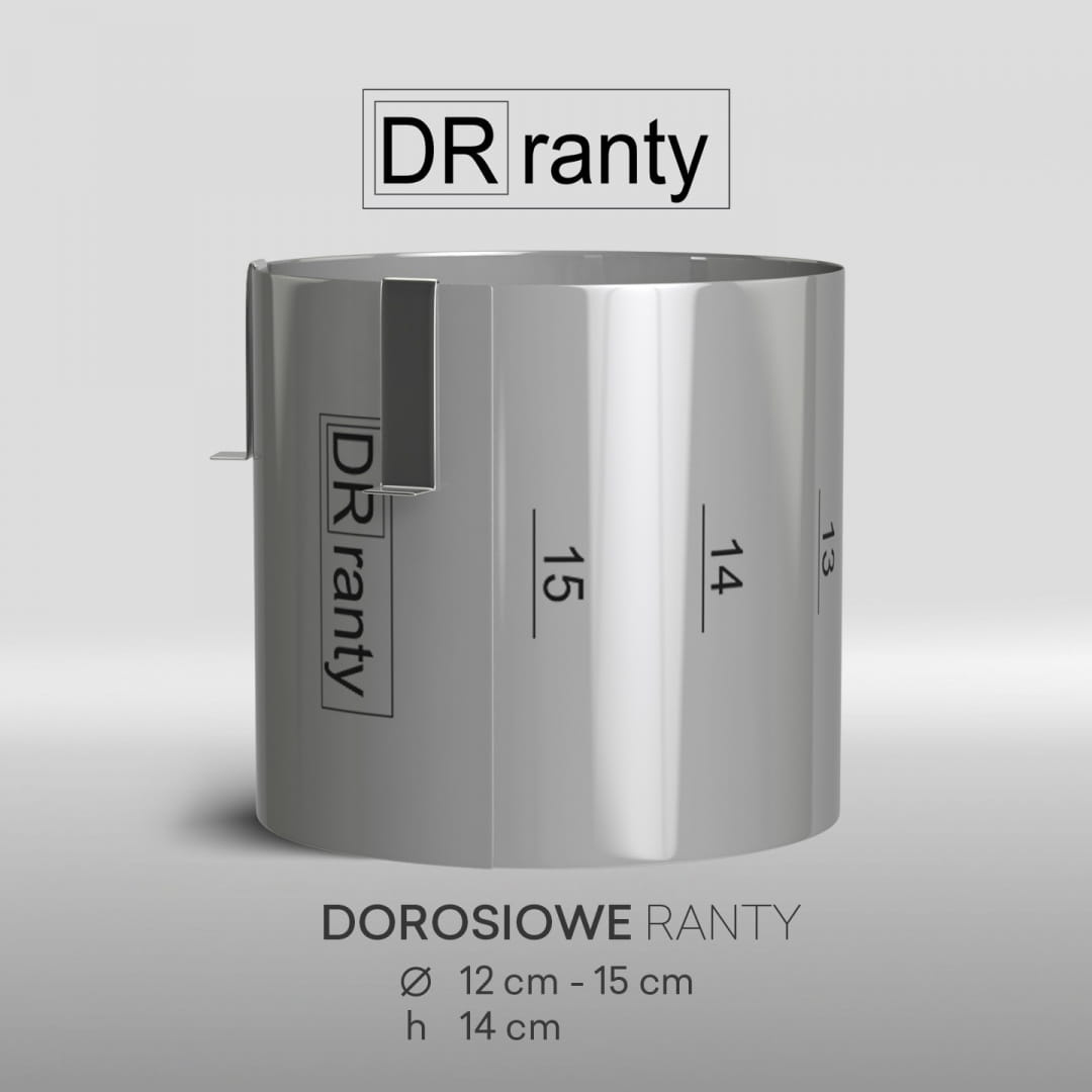 Okrągły stalowy rant regulowany z podziałką i zapięciami