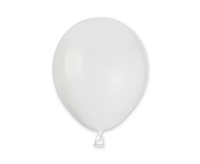 #BL Balony A50 pastel 5" - białe 01/ 100 szt.