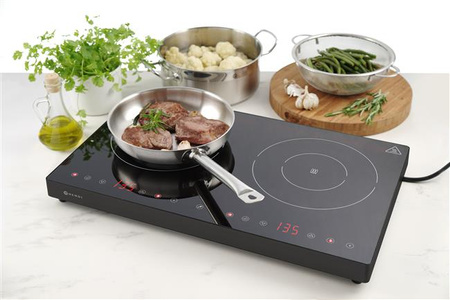 Podwójna kuchenka indukcyjna 2000W + 1500W Black Line Wariant podstawowy