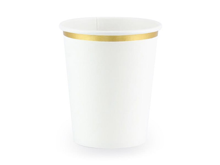 Kubeczki, biały, 260 ml 6 szt.