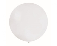 #BL Balon G220 pastel kula 0.75m - biała 01