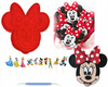 Forma wykrawaczka do ciastek Myszka Minne Disney + topperki do muffinek