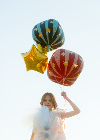 Balon foliowy Cyfra '1', 86cm, jasny beż