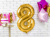 Balon foliowy Cyfra ''2'', 86cm, srebrny