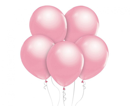 #BL Balony Beauty&Charm, metaliki różowe 12"/ 10 szt.