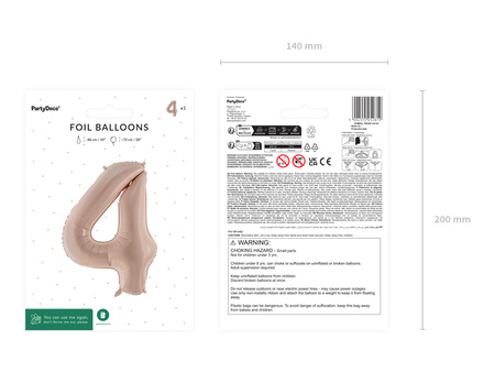 Balon foliowy Cyfra ''8'', 72cm, zieleń