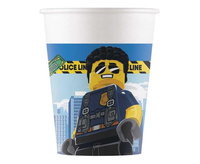 #ZKU Kubeczki papierowe (WM) Lego City, 200ml, 8 szt. (SUP label) KK