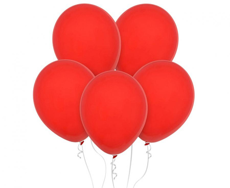 #BL Balony Decomex 11", pastel Red, 100 szt.