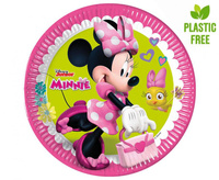#ZTA Talerzyki pap. Minnie Happy Helpers, next generation, 23 cm, 8 szt. (plastic-free) KK