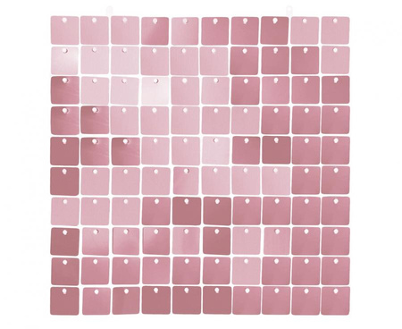 #DEI Panel dekoracyjny różowy, przezroczyste tło, 30x30 cm/ 100 kwadratów