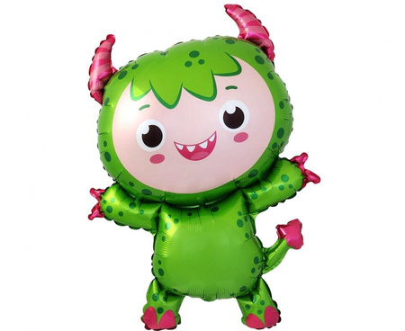 #BFK Balon foliowy 24" FX - Mały Potwór (zielony), pakowany KK