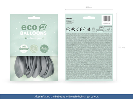 Balony Eco 30cm pastelowe, jasny liliowy (1 op. / 10 szt.)