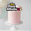 Topper na tort 15x12 cm PANI MŁODA WIECZÓR PANIEŃSKI