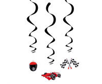 #DEI Zestaw dekoracyjny Racing, 3 wzory, 85 cm