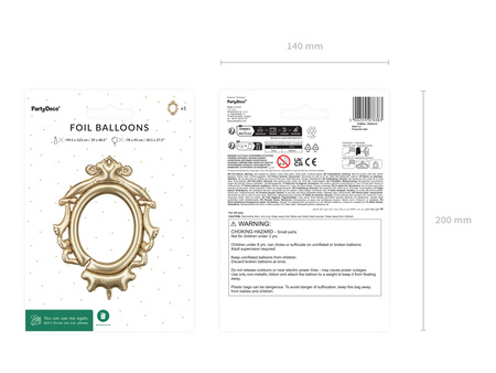 Balon foliowy Cyfra '8', 86cm, granat