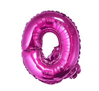 #BFK Balon foliowy "Litera Q", różowa, 35 cm KK