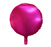 #BFK Balon foliowy "Okrągły", ciemnoróżowy, 18" KK
